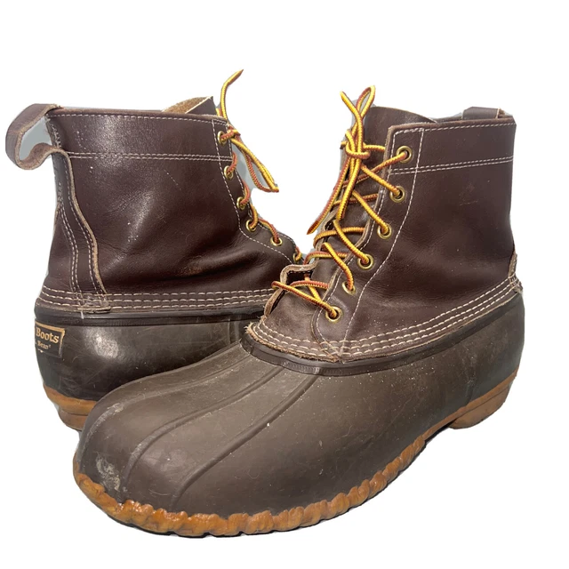 LL BEAN BOOTS Duck Hunting Fishing Waterproof Brown Men’s Size 13 Wide