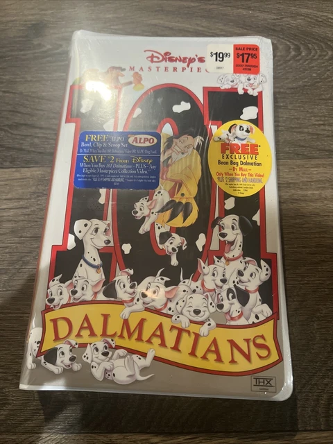 101 DALMATIANS - VHS - 1999 - Masterpiece - Factory Sealed - Mint