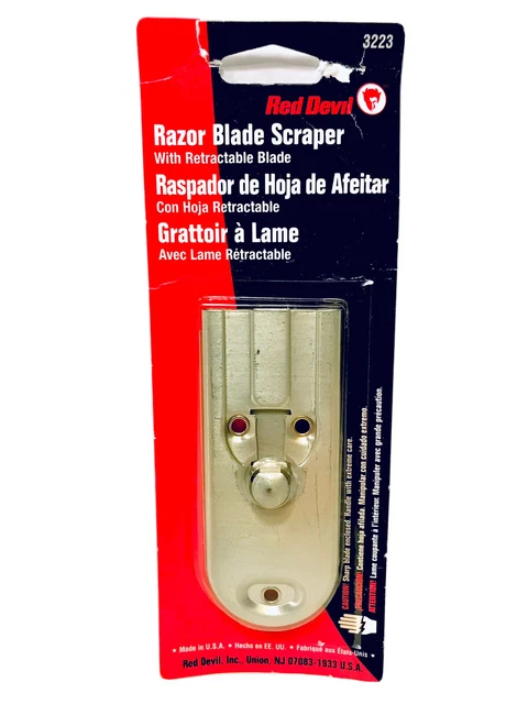 Raspador de hoja de afeitar Red Devil con hoja retráctil 3223