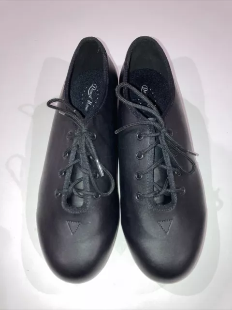 Womens BLOCH Lace-Up Techno Tap Dance Shoes-Black Leather Size 4 1/2 M