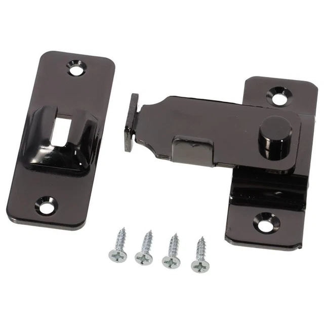 BLACK SLIDING BARN Door Latch Door Clasp Latch Garden, Bathroom, Garage