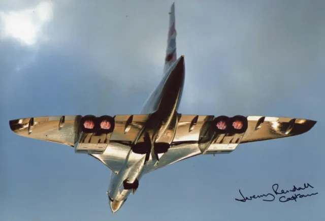 BA CONCORDE AFTERBURNERS photo signed by pilot Captain Jeremy Rendell ...