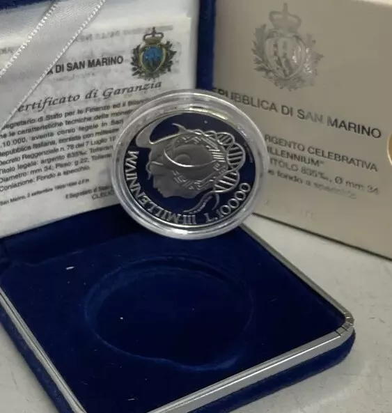 Repubblica Di San Marino 1999 - 10000 Lire - Millenium - Proof