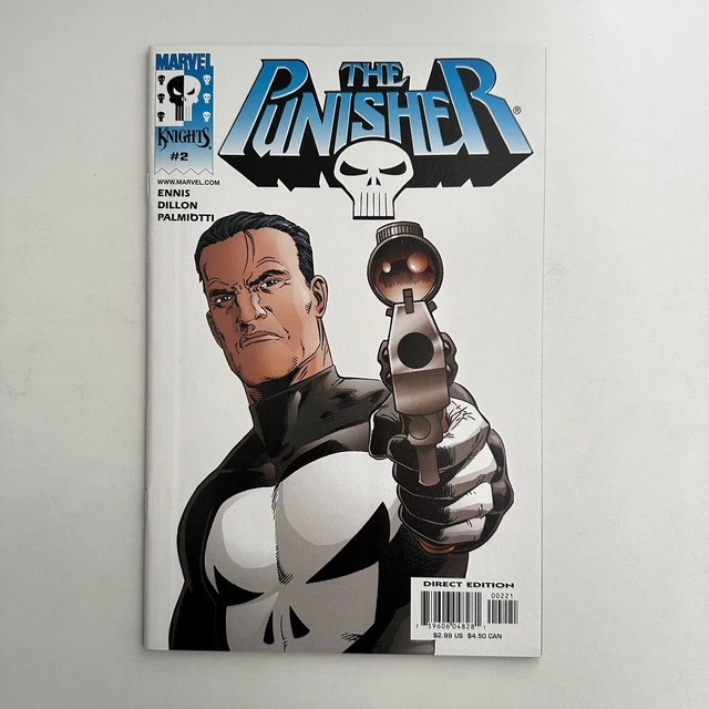 Marvel Knights Comics The Punisher #2 Cover B NM 2000 Garth Ennis