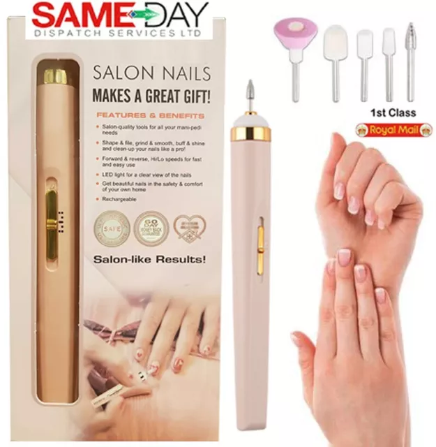 Nuevo taladro de uñas eléctrico máquina profesional de manicura pedicura para punta de uñas conjunto
