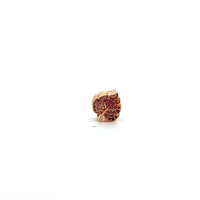 Pandora Rose Sparkling Leaf Charm 788322NPMMX 100% Authentic BNWOT