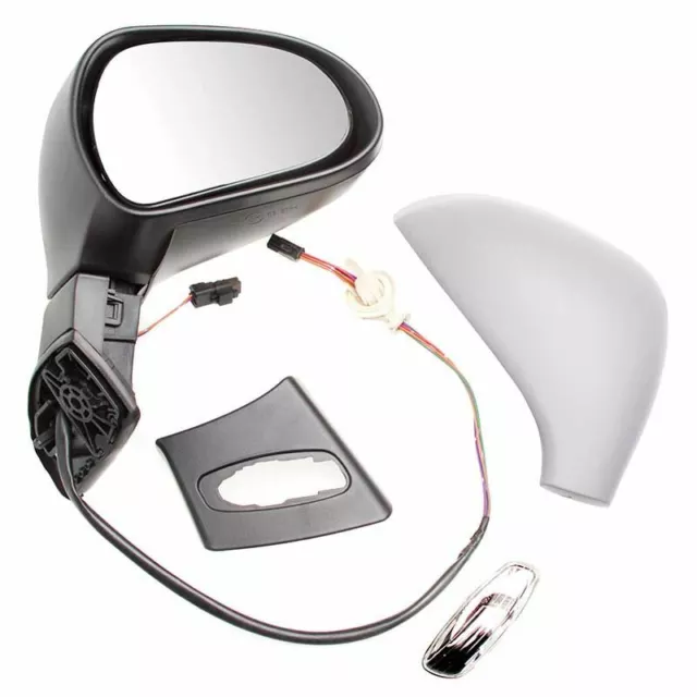 Wing Door Mirror Electric Adjust Heated Primed Cover For Peugeot 308 Right Side