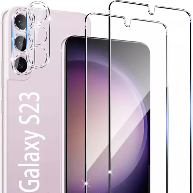 For Samsung Galaxy S23 S22 S21 Plus Ultra Tempered Glass Camera Screen Protector