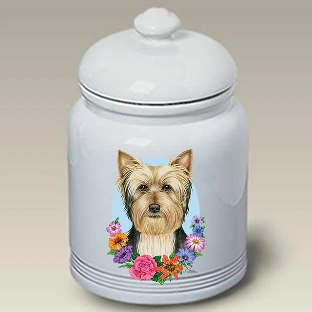 Silky Terrier Ceramic Treat Jar TP 47102