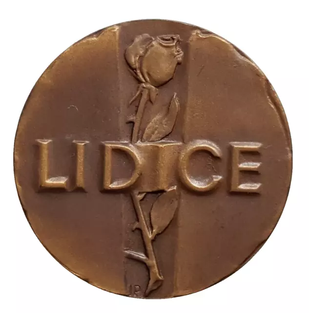 Czech Republic Bronze Medal  Lidice 1942-1967, 38 MM, 26 GRAMS 2