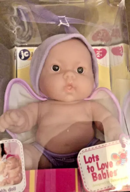 NEW IN BOX JC Toys Lots to Love Babies 10" Vinyl Baby Doll by Berenguer So Cubby