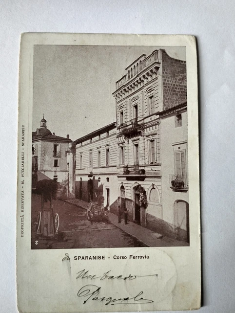 SPARANISE Caserta - Corso Ferrovia fp v.ta 1906