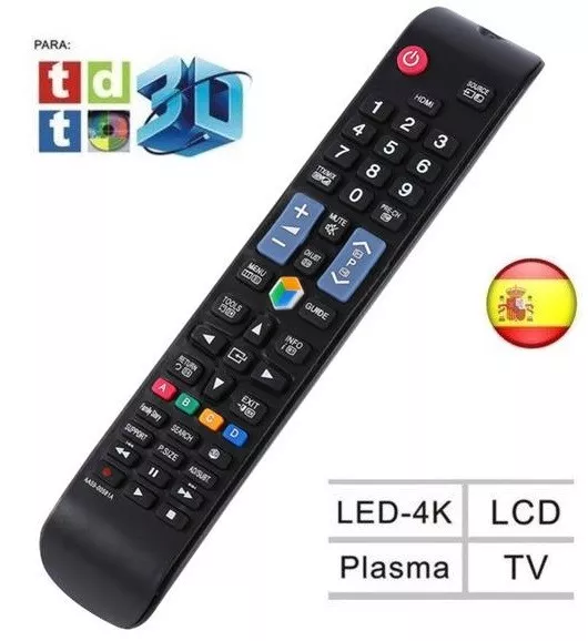 Mando a distancia Samsung para LCD LED-4K SMART TV NO REQUIERE PROGRAMACIÓN