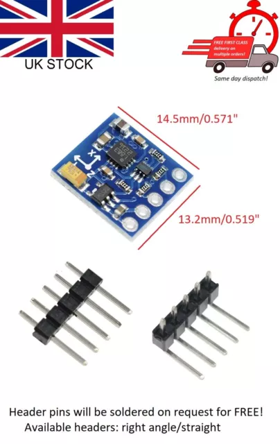 GY-271 QMC5883L var to HMC5883L 3 Axis Sensor Compass Magnetometer Arduino RPi