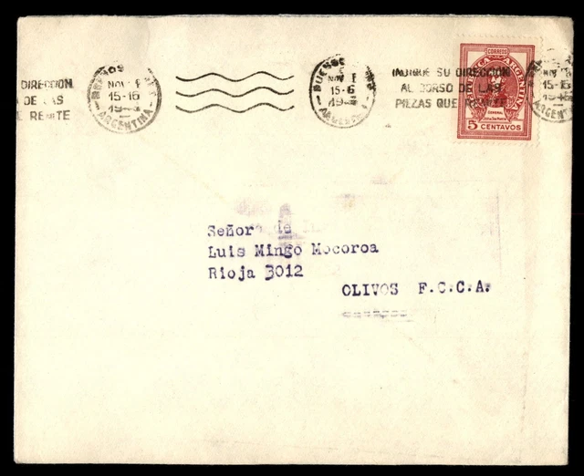 Mayfairstamps Argentina General Jose San Martin Cover aag_48247