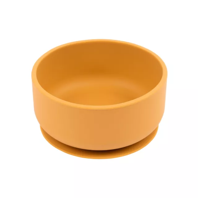 Tiny Dining Ochre Silicone Baby Suction Bowl Stay Put Kids Toddler Feeding Set