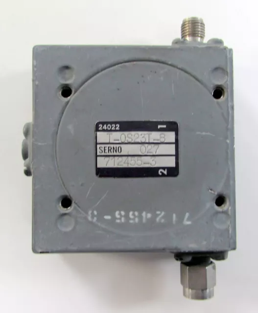 Teledyne 712455-3 T-0S23T-8 RF Reflection Isolator 1.2GHz SMA(f) SMA(m) USED