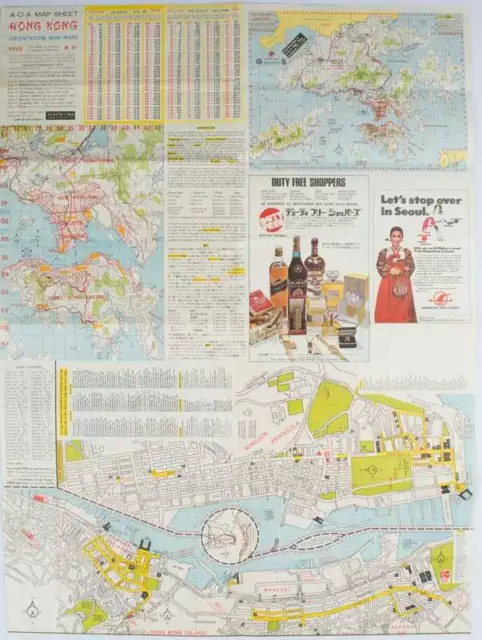 WALTER K HOFFMAN, CARTOGRAPHER / A-O-A Map Sheet Orientation Mini-maps 1976