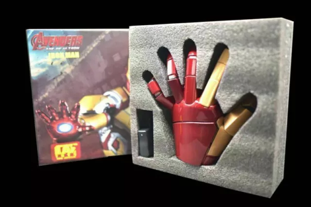 Iron Man MK42 1/1 Armor Hand Gloves Wearable Sounds LED Light Hands Cosplay Prop