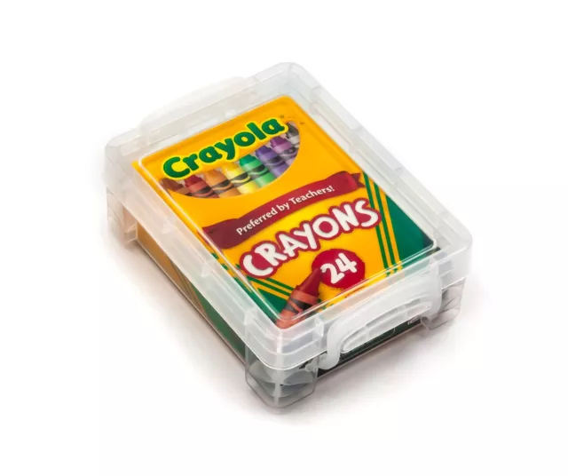 CRAYOLA CRAYONS 24 Count with Clear Super Stacker Plastic Crayon Box  (Bundle) $21.99 - PicClick