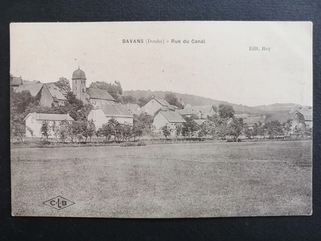 cpa not common by BAVANS (Doubs) view of Dampierre RUE du CANAL Mrs. CHARPIOT