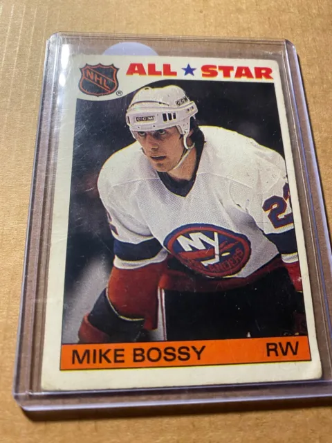 1985-86 Topps All Star Sticker Mike Bossy #9 New York Islanders