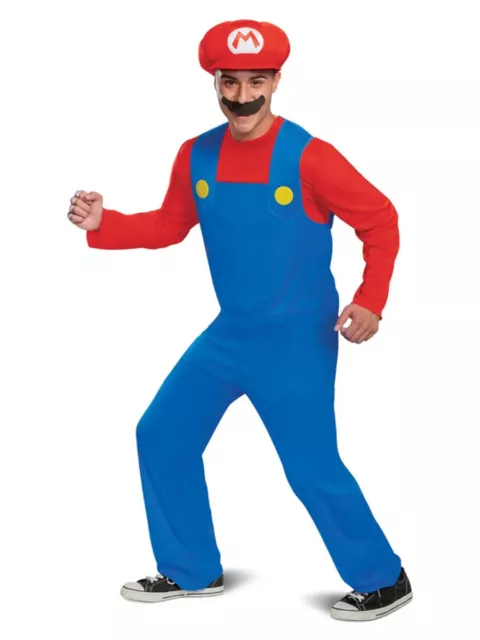 Nintendo Super Mario Brothers Mario Costume Fancy Dress Costume