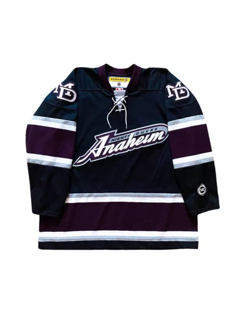 Mighty Drunks hockey jersey XL Athletic Knit Anaheim Ducks Mesh Funny NHL  CCM