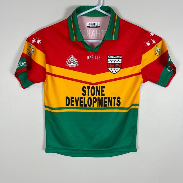 Ceatharlach GAA Gaelic Irish Football ONeills Rare Jersey Shirt Kit Kids 7-8 Yrs