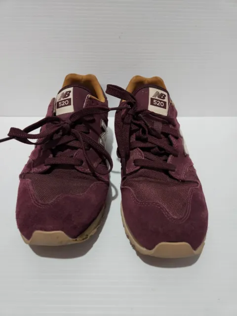 New Balance Mens U520BE Classic Sneakers Size 7D US Maroon Laceup