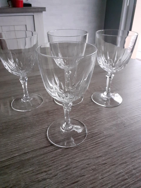 6 VERRES À vin en cristal Saint Louis modèle Tommy 19.8 cm EUR 600,00