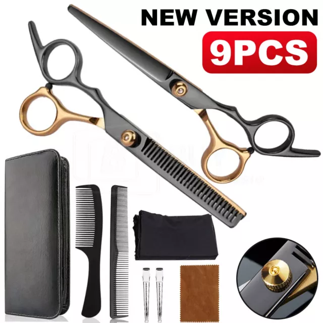 Professional Salon Barber Hairdressing Hair Cutting Thinning Scissors Shears Set