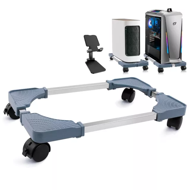 Seloom Computer Tower Stand, Desktop Stand, Adjustable Mobile Cpu Stand With Rol