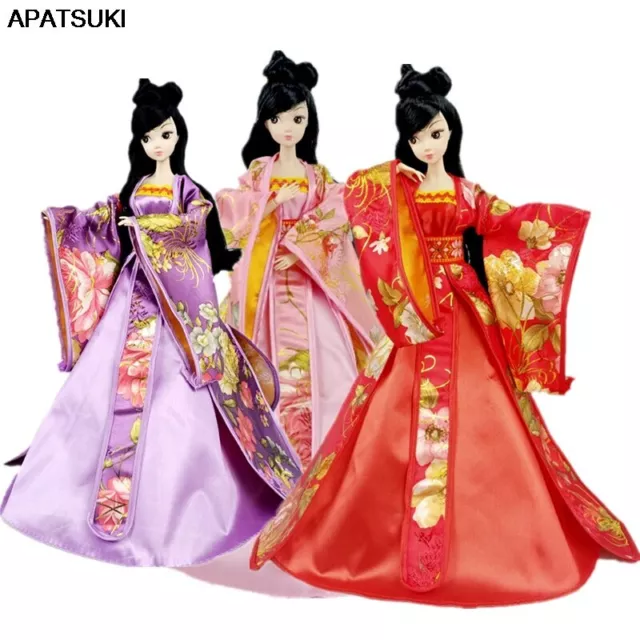 Cosplay Dress For 11.5" Doll Outfits 1/6 Traditional Chinese Costume Clothes Toy