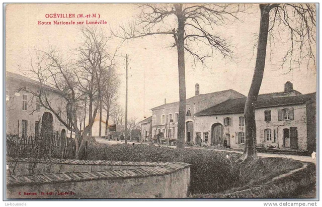 54 OGEVILLER - route nationale sur luneville