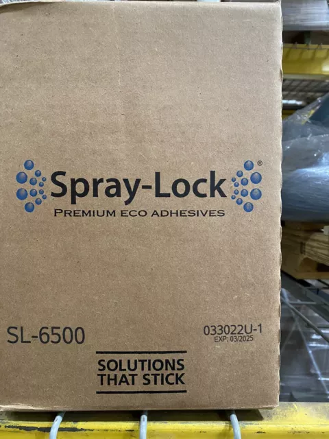 6 Cans (22oz each) Spray-Lock 6500 LVT LVP Carpet Tile & Pad Flooring Adhesive