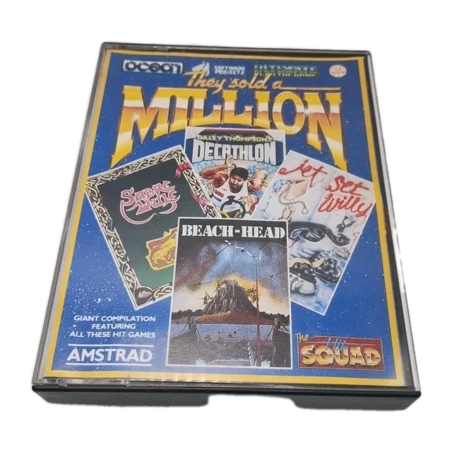 Cassette K7 Amstrad CPC 'They Sold A Million 1: Beach Head/Daley Thompson' - Etat Correct Non Testé