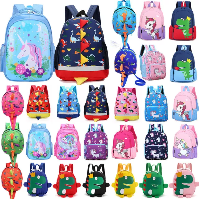 Toddler Kids Boys Girls Unicorn Dinosaur Cartoon School Rucksack Bag Backpack 2