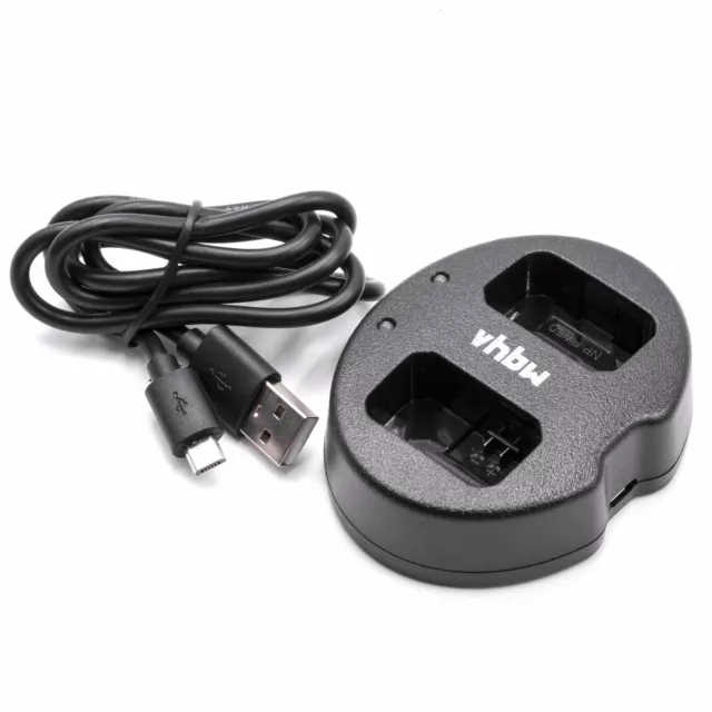 Chargeur double pour Sony Cybershot DSC-RX10 III, DSC-RX10, DSC-RX10 II