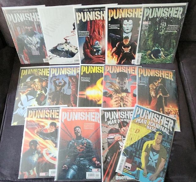 Punisher By Jason aaron Complete 1 - 12 Plus (2023) Daredevil Max War Journal