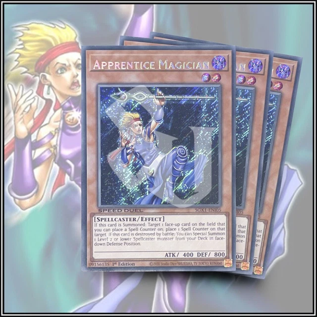 YuGiOh APPRENTICE MAGICIAN x3 | SECRET Rare 1ST Edition 💎