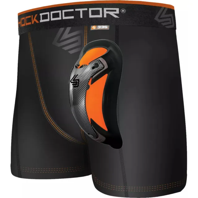 Shock Doctor Ultra Pro Boxer Compression Shorts w/ Ultra Carbon FlexCup - Black