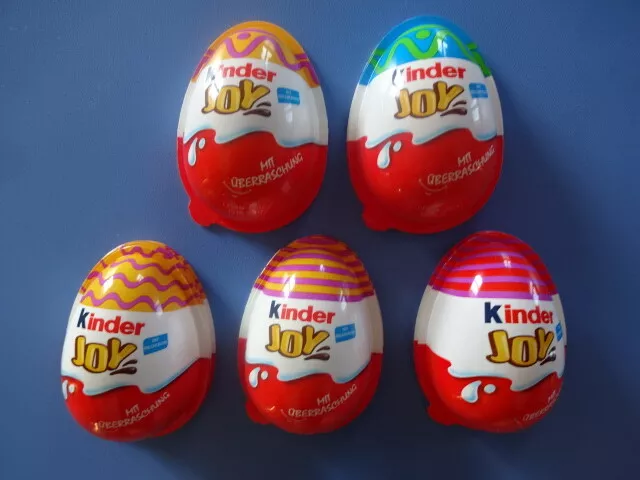 Material de manualidades / 5 huevos Joy para niños / mitades vacías / diferentes motivos