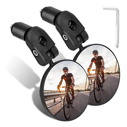 TAGVO Miroirs De Vélo Miroir Convexe pour Guidon 360° Réglable Haute Définiti...