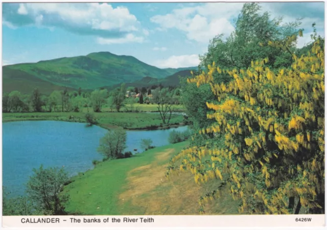 Postcard River Teith, Callander, Scotland.