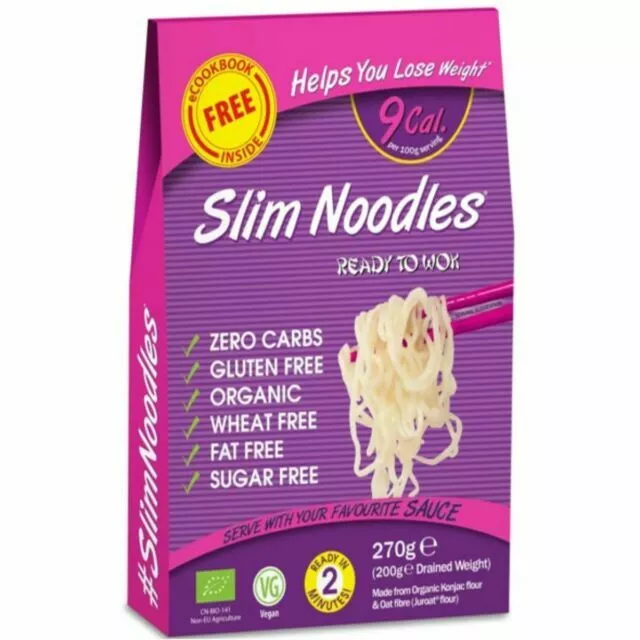 Eat Water Slim Noodles Pack of 1 Konjac Shirataki 270g | Zero Carbs | Low Cal