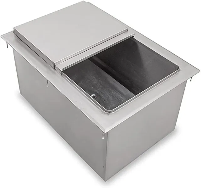 Commercial Stainless Steel Drop-In Ice Bin Chest 18"x12"