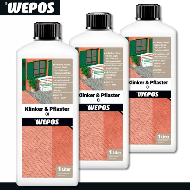 Wepos 3 x 1 l clinker e olio per cerotti