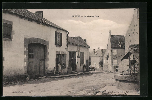 CPA Brèves, La Grande Rue