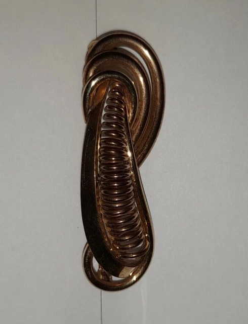 Broche Vintage Plaqué Or Années 1950 - Bijou Ancien Occasion En Or Laminé